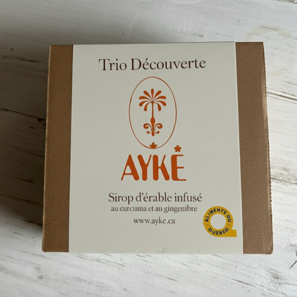 Trio découverte ayke sirop d'erable du quebec infusé